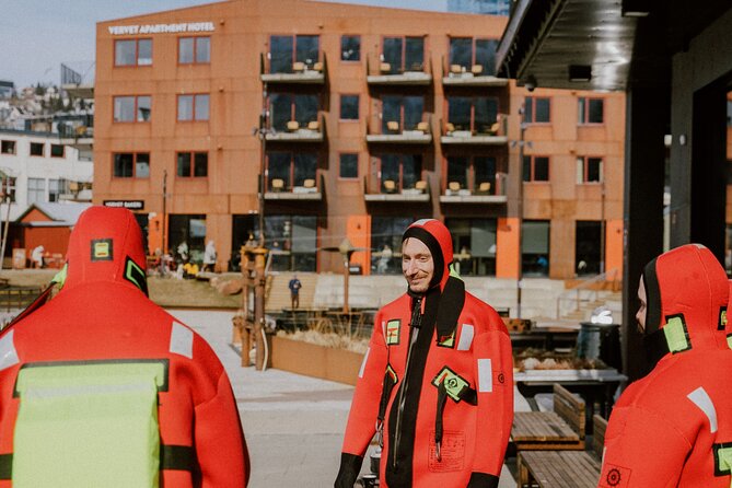 2 Hours Urban Arctic Floating Activity in the Harbours of Tromsø - Entering the cold harbor by concrete ramp