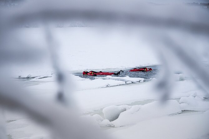 3-Hour Shared Arctic Morning Floating Experience in Norway - The hut, the path, and the Arctic setting