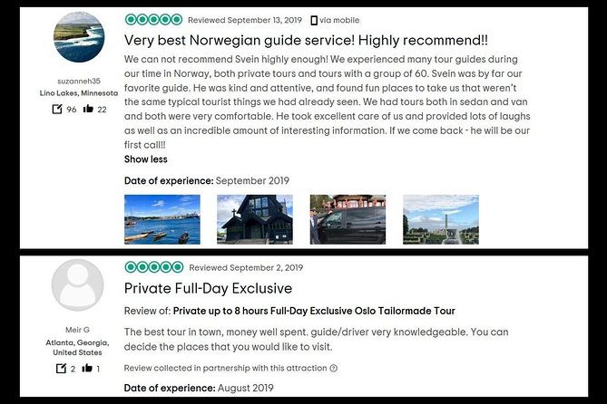 7 hours Private Limousine tour combined Oslo & Tyrifjord including "The Twist" - Krokkleiva and the Queen’s View