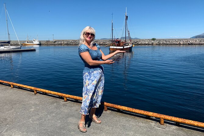 Alesund Private Excursion Viking<code>s islands – Key points to know before booking’ /></p>
<ul>
<li><strong>Four hours, several islands:</strong> The route covers Alesund, Giske, Godoy, Ellingsoy, Skodje, and nearby island roads in half a day.</li>
<li><strong>Private timing:</strong> Your group can agree on a starting time and usually set the pace more easily than on a large coach outing.</li>
<li><strong>Excellent viewpoints:</strong> Mt. Aksla and Hessa provide wide views over Alesund’s islands, water, and town.</li>
<li><strong>Strong historical stops:</strong> Giske Church connects the outing to medieval Norway and Viking-era island life.</li>
<li><strong>Check the vehicle:</strong> A Tesla Model S may be comfortable for a small group, but four adults plus a guide can feel tight in the back.</li>
<li><strong>Good for cruise calls:</strong> Cruise passengers can provide ship and docking details when booking, helping the operator plan around the port schedule.</li>
</ul>
<h2 id="why-this-private-island-loop-works-well">Why this private island loop works well</h2>
<p><img width="669" height="446" decoding="async" src=