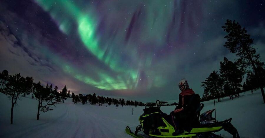 Arctic Adventure: Northern Lights Hunting with Snowmobiles - Setting out from Kjemsåsvegen 72