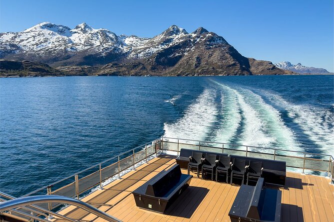 Beiarfjord & Saltstraumen Cruise with Guide - Passing beneath the bridge into Beiarfjorden