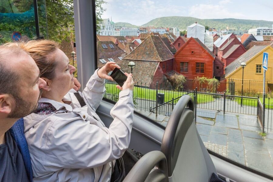 Bergen: City Sightseeing Hop-On Hop-Off Bus Tour - Stop 3: Fish Market, Tourist Information, and fjord cruises