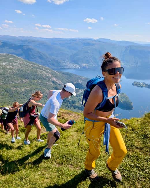 Bergen: Fjord Hiking - Public tour - Three to five hours on rugged ground