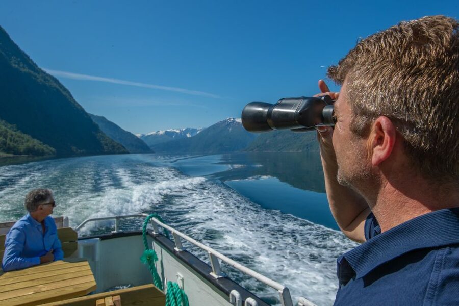 Bergen: Guided Fjord & Glacier Tour to Fjærland - The return boat from Fjærland to Vik
