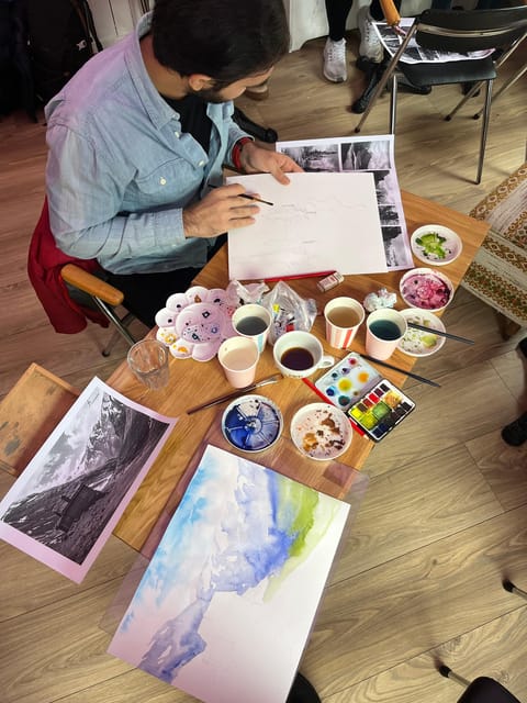 Bergen: paint Norwegian landscape with watercolor - Joanna’s Teaching Style and Personal Attention