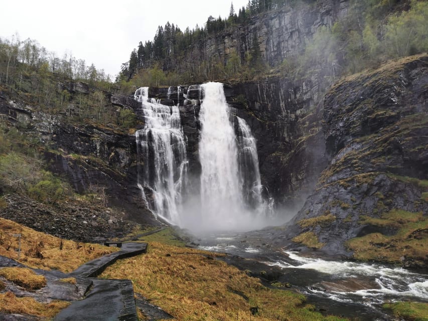 Bergen: Private Waterfalls and Wonders of Fjord Norway - Skjervsfossen brings the first waterfall stop