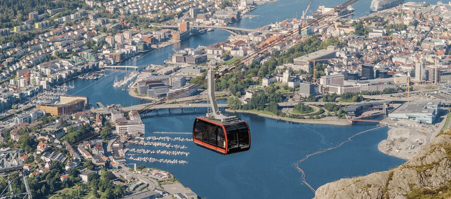 Bergen: Round-Trip Ulriken Cable Car Ticket - Getting from central Bergen to Haukelandsbakken