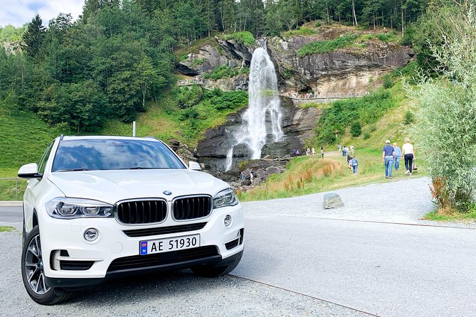 Bergen to Hardangerfjord VIP car + private yacht Fjord cruise - Fyksesund, the calmest part of the route
