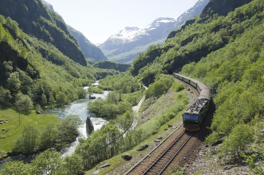 Bergen: Viking Village, Nærøyfjord Cruise & Flåm Railway - Arriving in Flåm by water