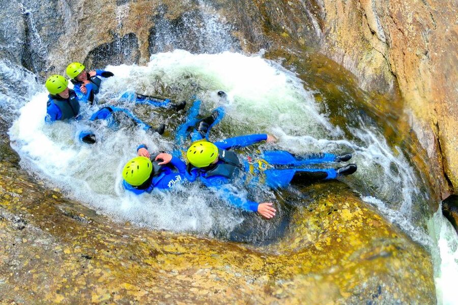 Dagali: Extreme Canyoning Experience - Rappelling down a high waterfall