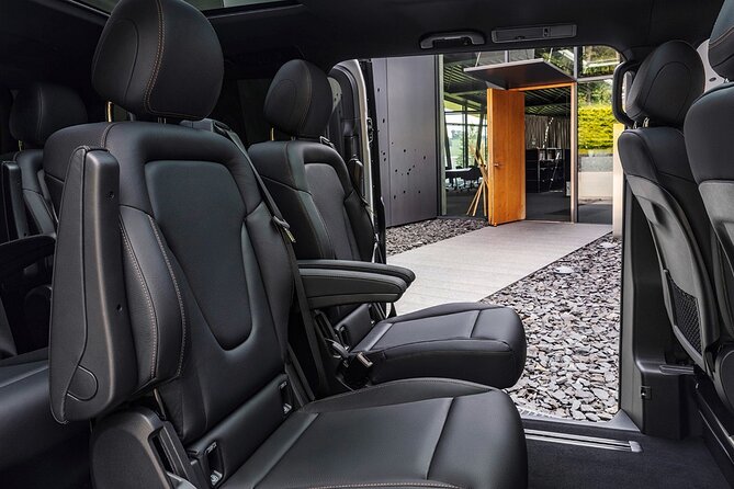 Departure Private Transfer from Bergen City to Bergen Airport BGO by Minivan - Inside the Mercedes-Benz EQV or similar minivan