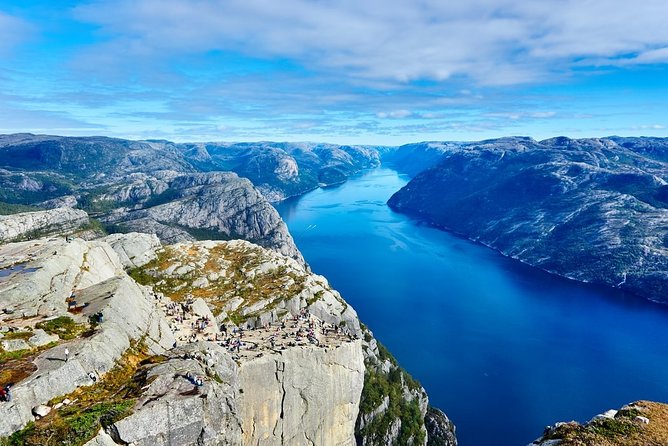 Experience the magnificent Lysefjord, Pulpit Rock. Join-in tour from Stavanger - Through the Ryfast Tunnel beneath the water