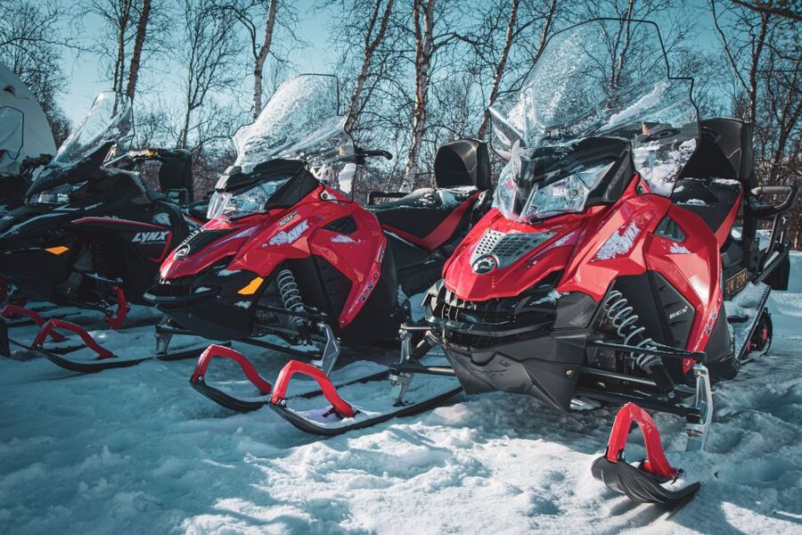 From Alta: Daytime Snowmobile Adventure - Getting dressed for four hours in the cold