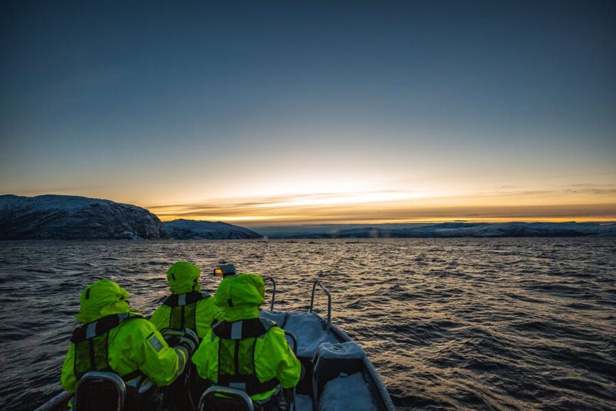 From Alta: Small Group Whale Watching by RIB - Driving to the harbor where the whales were last seen