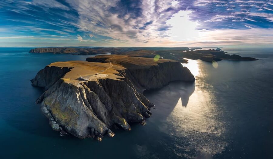From Alta: travel to North Cape Day Tour. - River views, Olderfjord, and the first photo breaks