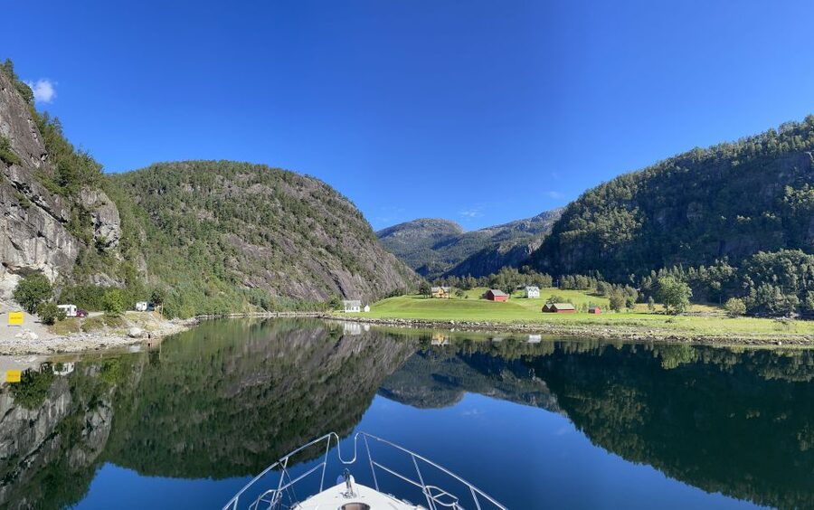 From Bergen: Modalen Private Fjord Cruise with Waterfalls - Entering Modalen’s narrow fjords
