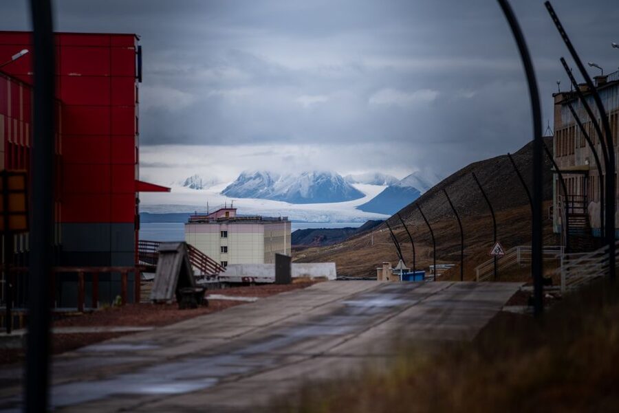 From Longyearbyen photo tour: Mysterious Barentsburg - The boat from Longyearbyen sets the tone