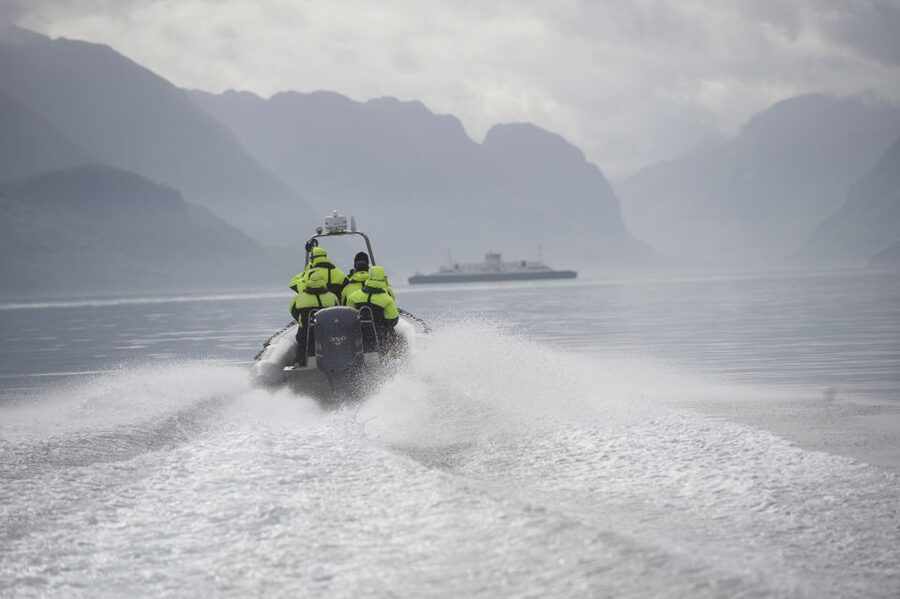 From Stavanger: RIB Tour to Lysefjord - Whisky Falls and the waterfall spray