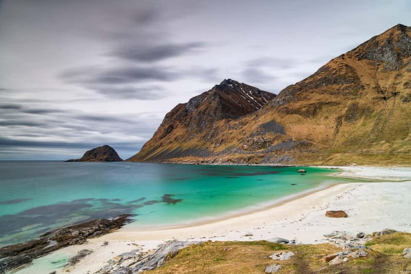 From Svolvaer: 2-Day Lofoten Highlights Photo Tour - Flakstad Church adds a human mark to the route