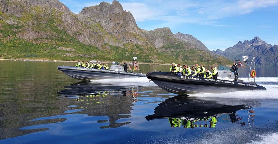 From Svolvaer: Trollfjorden Wildlife RIB Cruise - Leaving Svolvaer by RIB