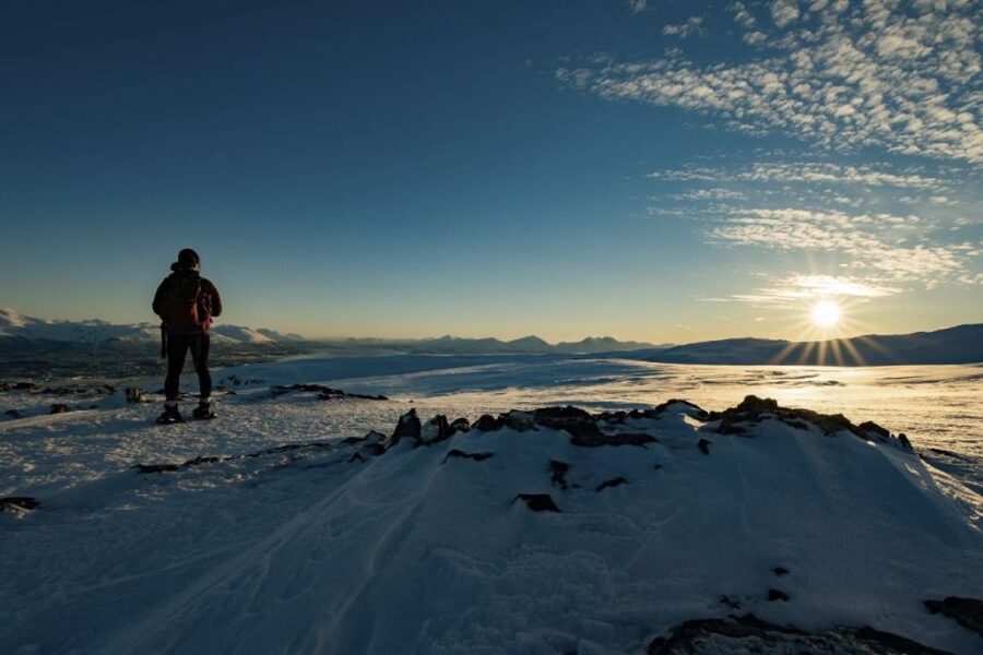 From Tromsø: Snowshoe Hike in the Arctic - Getting comfortable in snowshoes and poles