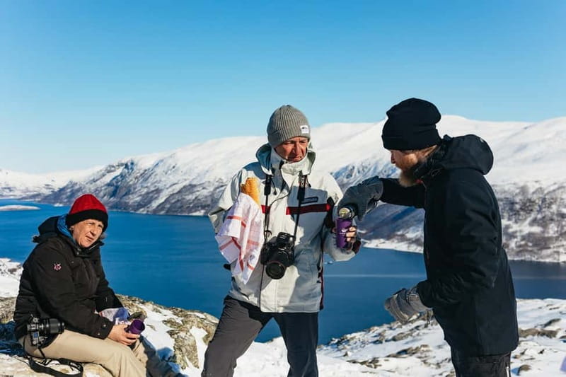 From Tromsø: Snowshoeing Hike with Picnic Lunch and Photos - Picnic lunch at the high point