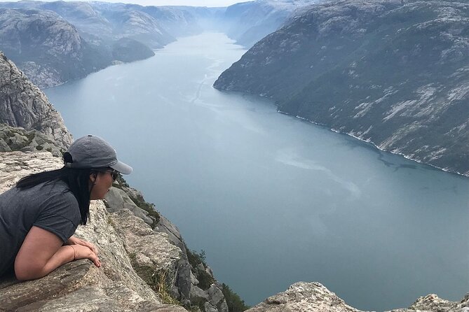 Guided hike to Pulpit Rock Preikestolen - Reaching the cliff above Lysefjorden