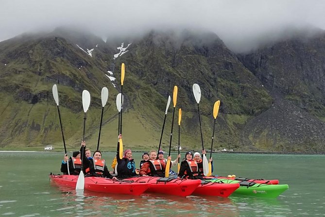 Half Day Kayak - Northern Explores AS - Starting on the beach at Eggum