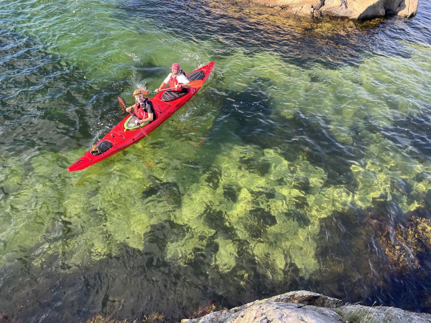 Kristiansand: Scenic Double Sea Kayak Tour around Odderoya - Learning to paddle a double kayak