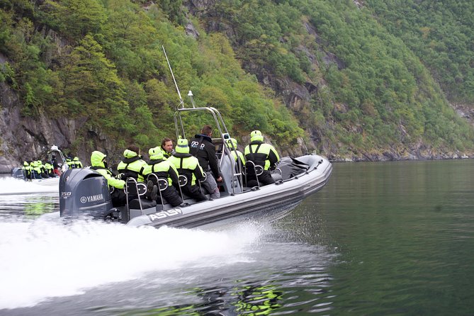 Lysefjord RIB Safari from Stavanger - Hengjanefossen, the Whiskeyfalls shower