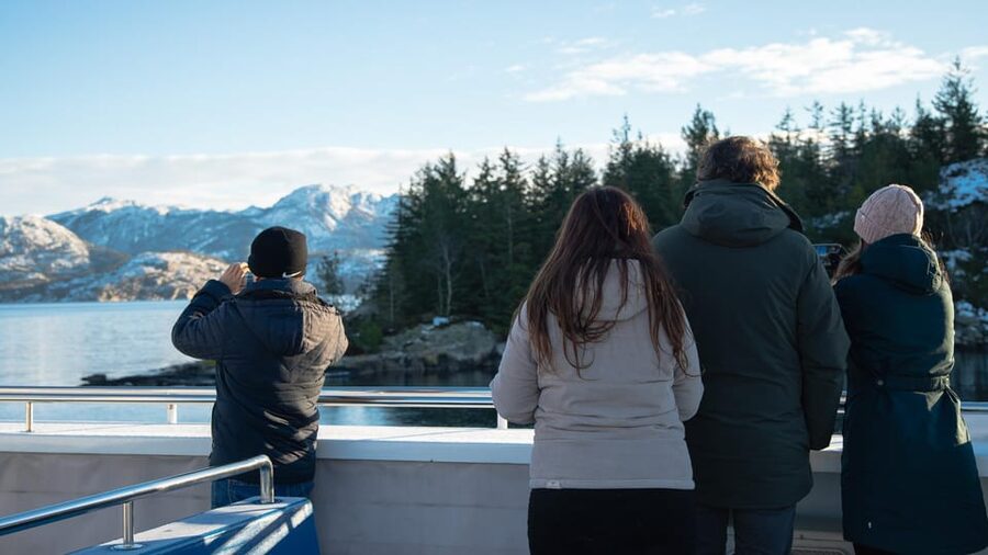 Lysefjorden cruise & Preikestolen guided hike - winter - Starting at Strandkaien in Stavanger