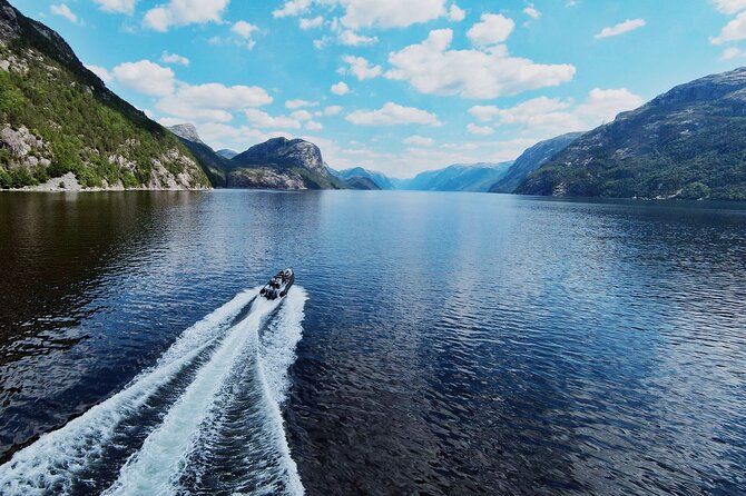 Lysefjorden & Pulpit Rock RIB-Safari from Stavanger - Entering the 42-Kilometer Lysefjord