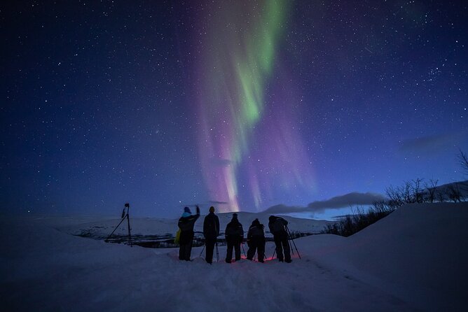 Northern Lights Expedition Tromsø - 6 people - Arctic Photo Guide - Soup, hot drinks, and the social side of the night