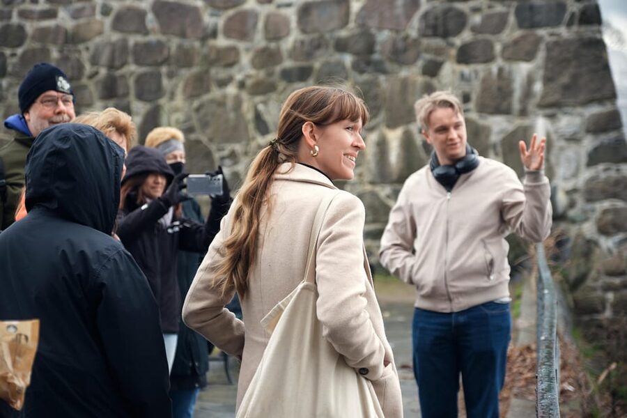 Oslo: City Highlights Walking Tour - National Theater, University Aula, and the Royal Palace view