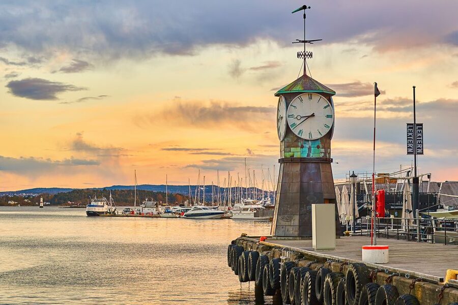 Oslo: Private City Center Highlights Guided Walking Tour - A scenic look toward the Royal Palace