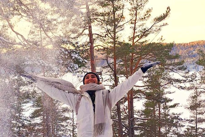 Oslo: Winter wonderland forest hike & campfire with a dog - Ingieråsen viewpoint and the climb