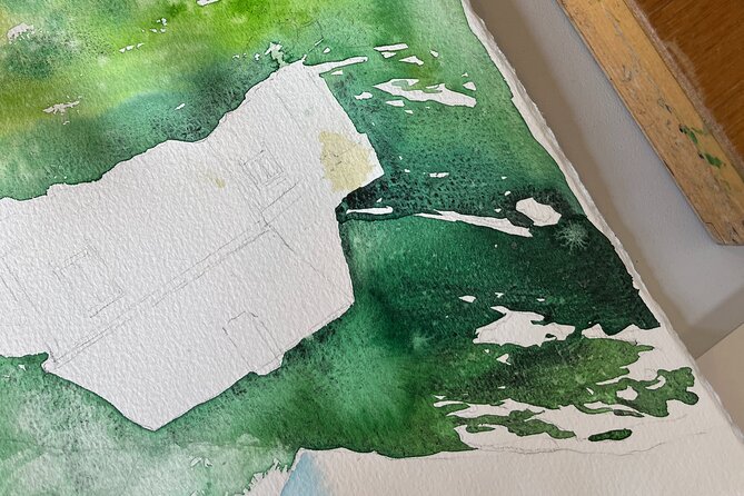 Paint Norwegian landscape with watercolor in Bergen - Is $91.33 a fair price?