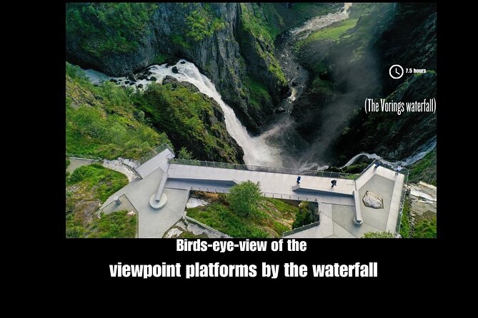 Private day tour to the Vorings Waterfall— Norway's most visited - Choosing between the viewpoint and the plunge-pool hike