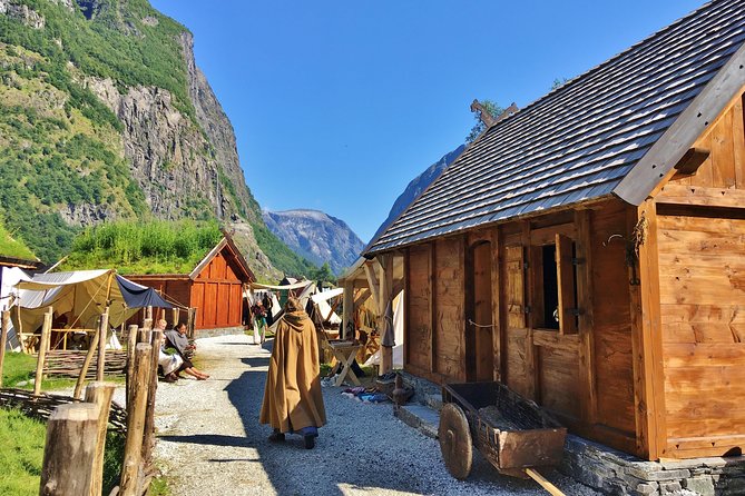 PRIVATE GUIDED TOUR: World Heritage Fjord Landscape – Viking Special – from Flåm - Njardarheimr, the tour’s most hands-on stop