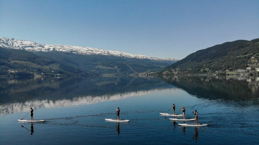 Rental SUP - Stand Up Paddle Board - Learning to Stand on the Board