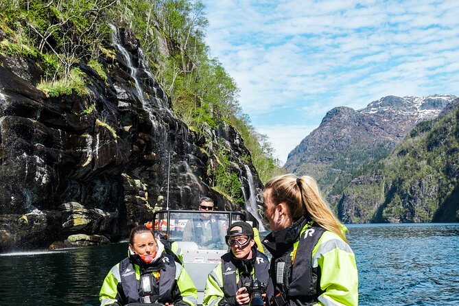 Scenic RIB adventure to Hardangerfjord & Fyksesund from Øystese - Herandsholmen and the human side of the fjord