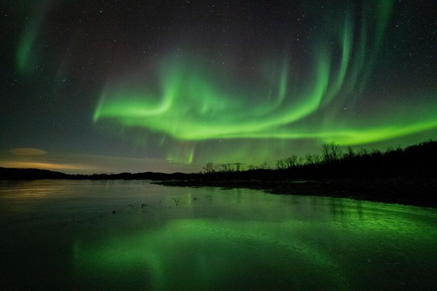 Senja Island: Winter Light Package Deal, 1 Day and 1 Night - Snowshoes, hot drinks, and the bonfire