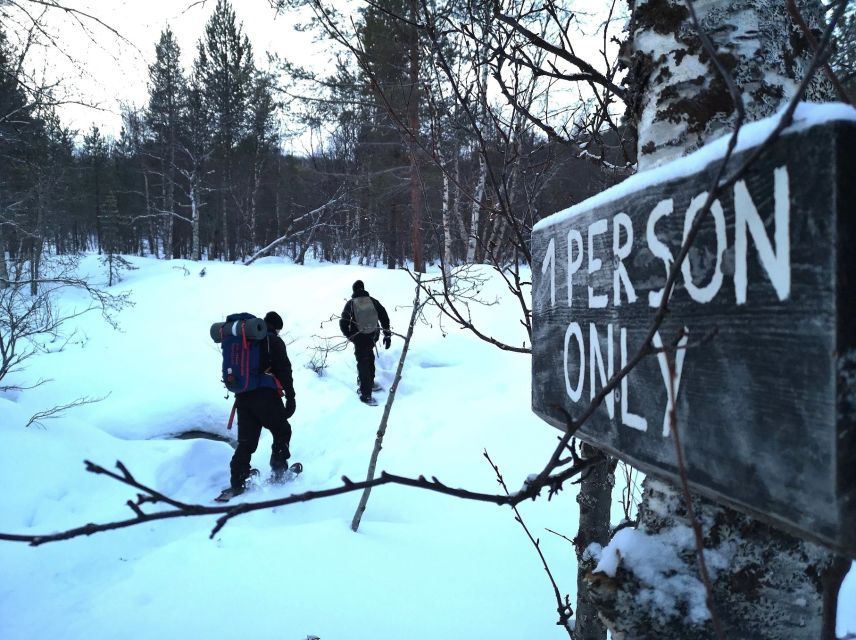 Snowshoeing Adventure to the Enchanting Frozen Waterfall - Following the 2.25 km trail to Orvvosfossen