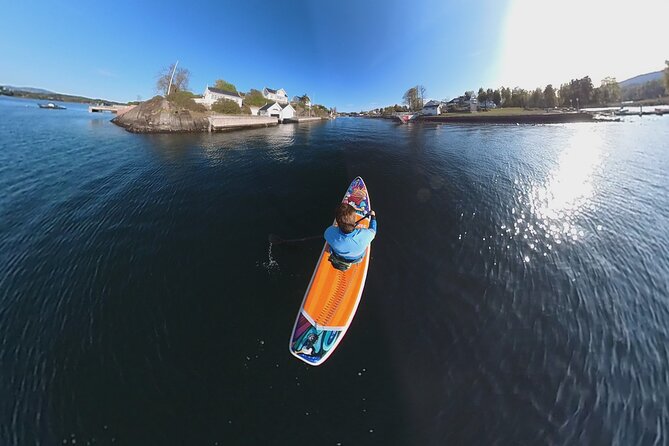 Stand up paddleboard adventure in Leangbukta - A Gentle Lesson Before You Paddle Away