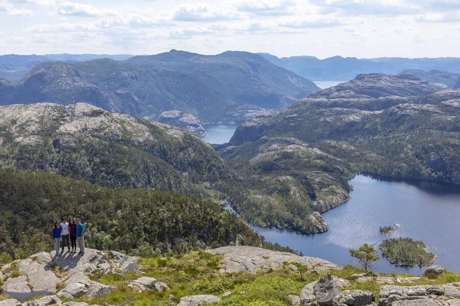 Stavanger: Preikestolen Hidden Trail Hike + Canoe + Lunch - One quiet hour on the canoe