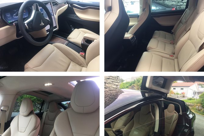 TRANSFER, LUXURY CAR 1-3 PAX: Bergen airport transfer - The Tesla Model X and Mercedes-Benz alternative