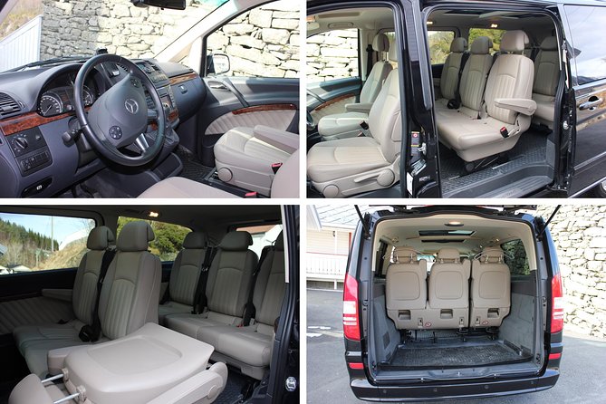 TRANSFER, STANDARD, 1-7 PAX: Bergen airport transfer - Meeting points and addresses that matter
