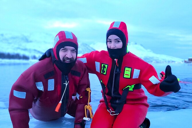 Tromso Arctic Fjord Floating - Getting ready in the warm cabin