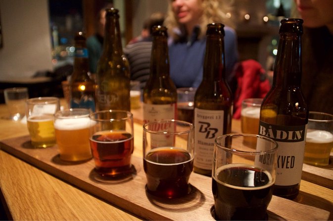 Tromso Beer Safari: Beer tasting with 10 beers and tapas - Stop one: small-scale brewing and contrasting samples